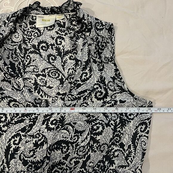 Anthropologie Maeve Marya Tiered Floral Paisley Print Maxi Dress Size Medium - Picture 10 of 11